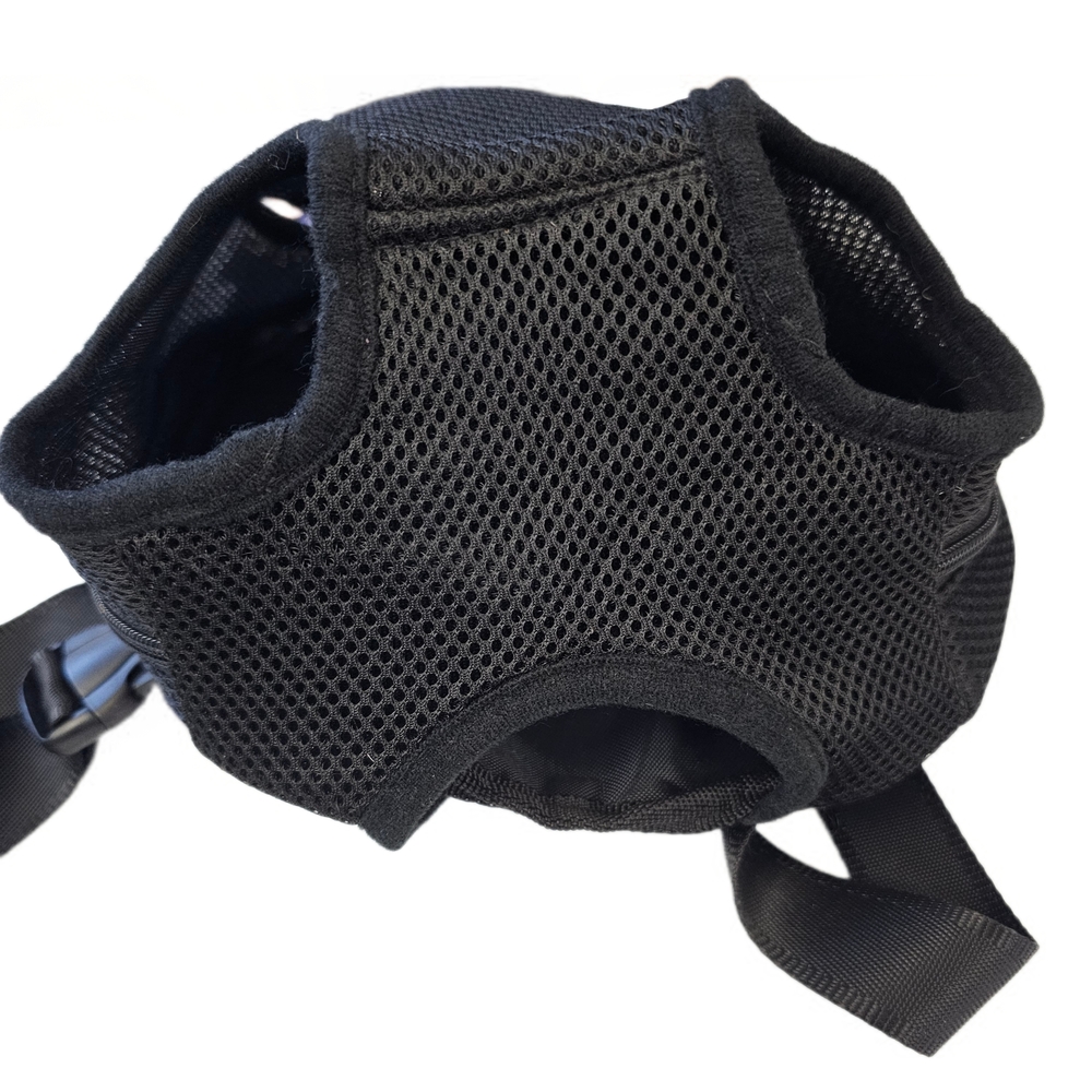 NWT Yapper Wrapper Front Pack Black Mesh Dog Cat Carrier - Picture 6 of 8